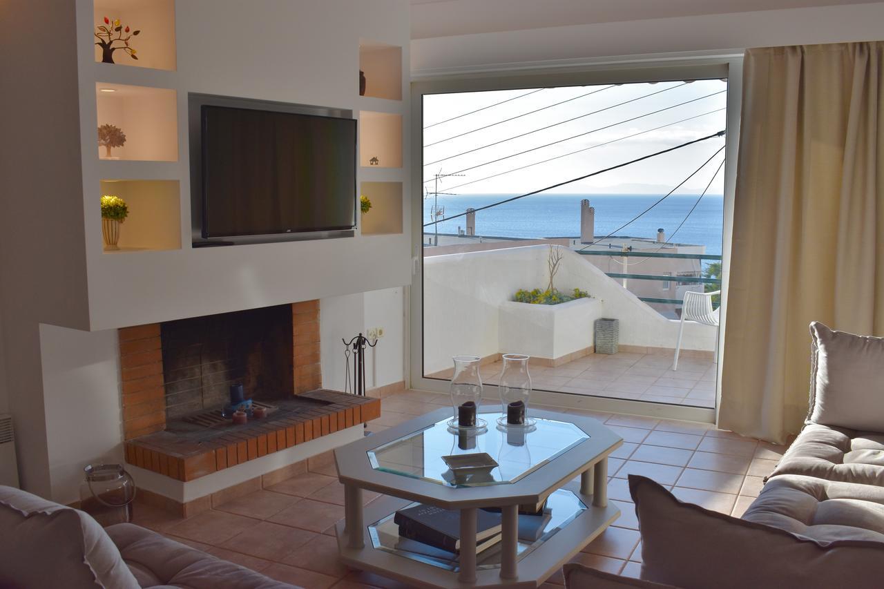 El Mar, 2 Bdr Seaview Apartment, 7 Min From Beach Lagonisi Ngoại thất bức ảnh