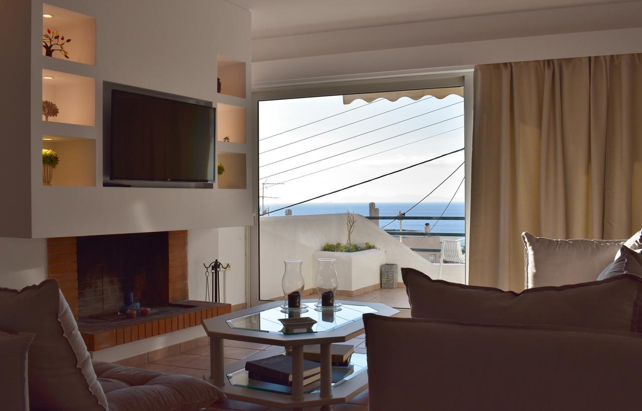 El Mar, 2 Bdr Seaview Apartment, 7 Min From Beach Lagonisi Ngoại thất bức ảnh